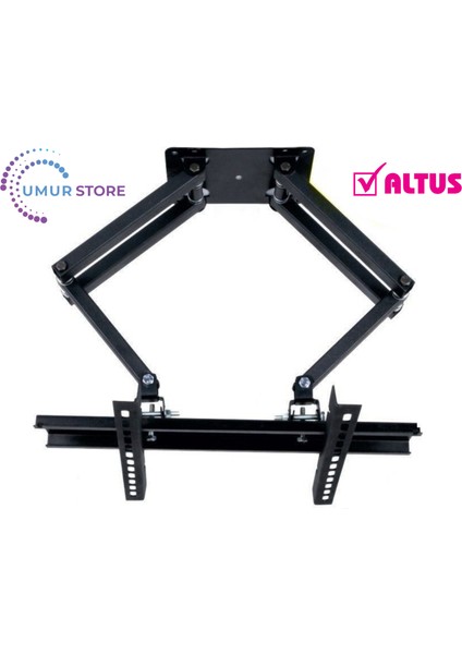 AL32L 4950 4b 32" Uydu Alıcılı Hd Ready 32”- 55” Inç / 82-140 Ekran LCD LED Tv Çift Kollu Hareketli Duvar Askı Aparatı