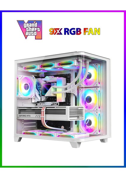 GTA-VI X32 Promax White 💎 Ryzen 7 5700X 32GB Ram 1TB M.2 Nvme SSD 8GB GDDR7 RTX5060 Ekran Kartı Oyuncu Masaüstü Bilgisayarı fiyatları