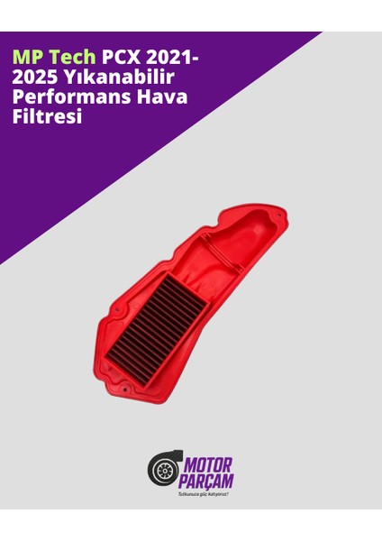 Pcx 2021-2025 Yıkanabilir Performans Hava Filtresi