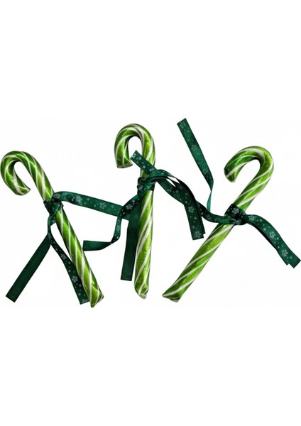 Yılbaşı Baston Şeker 5 Adet Yeşil Beyaz Hediyelik fiyatları