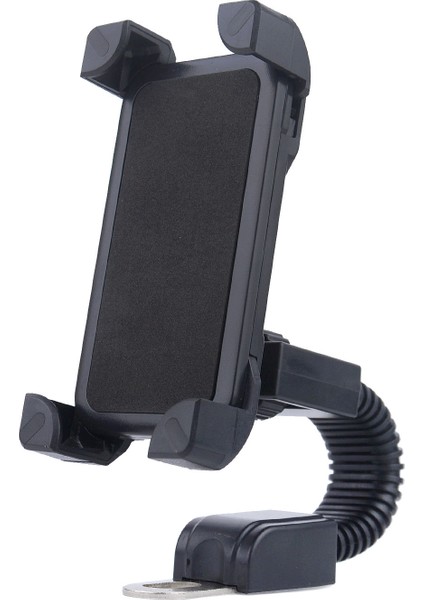 Motosiklet Telefon Tutucu Ayna Montajlı Motosiklet Dikiz Aynası Telefon Tutucu