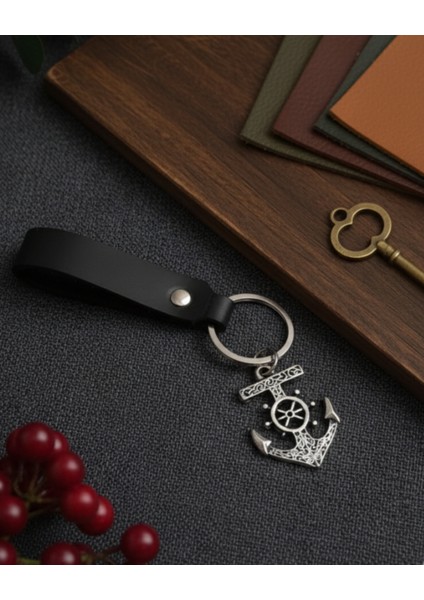 Deri Anahtarlık Denizci Çapa Sembol Hakiki Deri Anahtarlık Hediye Anahtarlık fiyatları