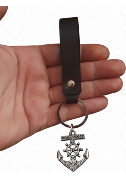 Deri Anahtarlık Denizci Çapa Sembol Hakiki Deri Anahtarlık Hediye Anahtarlık modelleri