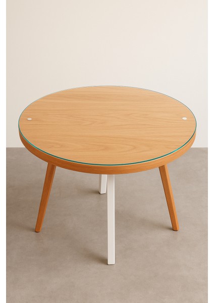 "yuvarlak Temperli Cam Masa Üstü | Şeffaf Dayanıklı Cam Tabla | Lüks ve Modern Tasarım"