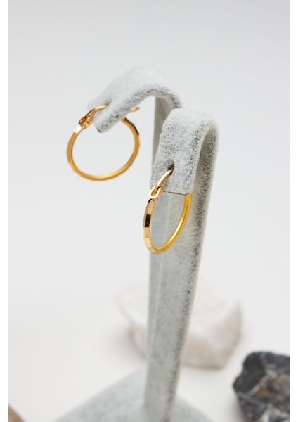 22 Ayar Bükme Kadın Halka Altın Küpe LKKP1336 fiyatları