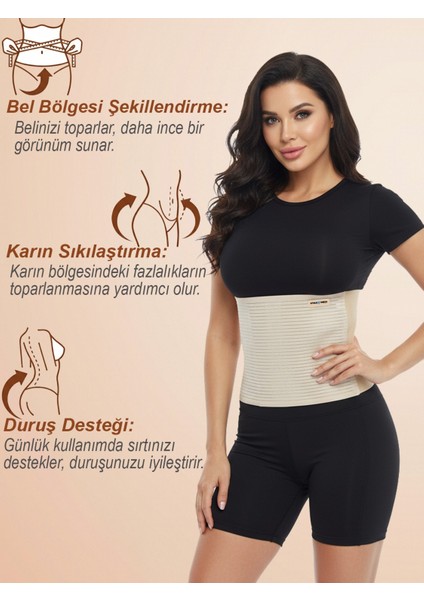 Abdominal Korse - – Ayarlanabilir Bel ve Karın Destekli Toparlayıcı Korse, Doğum Sonrası, Karın Fıtığı fiyatları