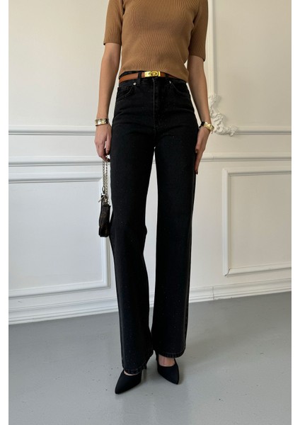 Taşlı Orijinal Jean- Antrasit