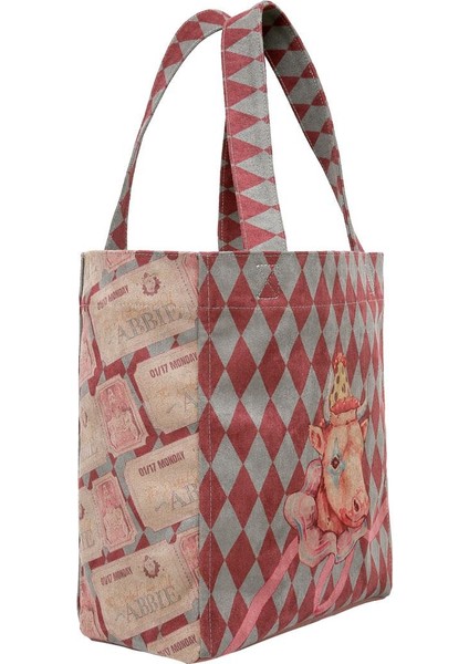 Kadın Vegan Çok Renkli Large Tote Bag - Abbie Tasarım indirimleri