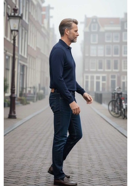 Florian Slim Fit Kot Pantolon Lacivert modelleri