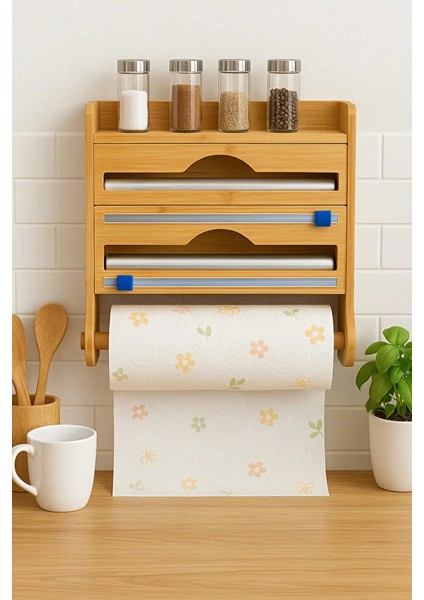 Tohana 2’li Bambu Rulo Folyoluk – Doğal ve Şık Düzenleyici 76054