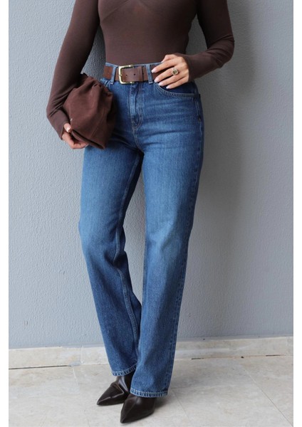 Mavi Taşlamalı Jean Pantolon modelleri