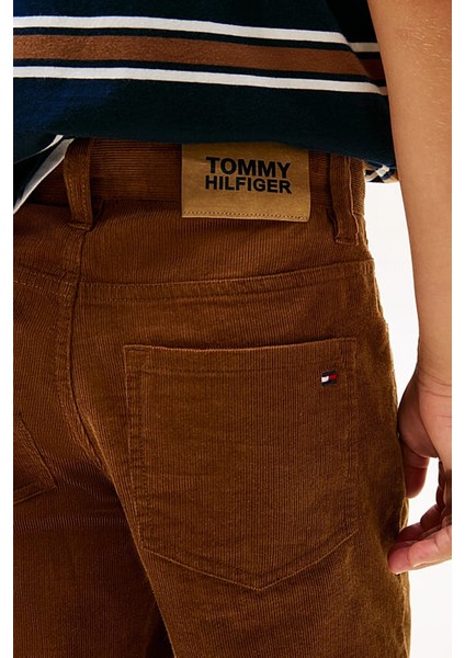 Erkek Çocuk Skater Fit Kadife Pantolon - Kahverengi fırsatları