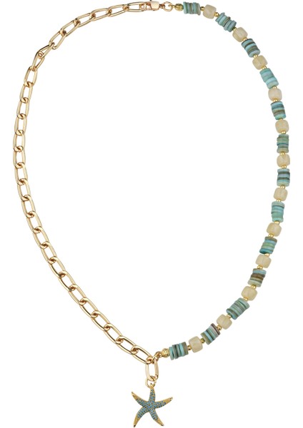 Zincir Detaylı Charm Kolye