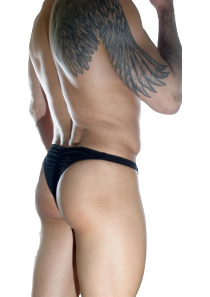 Erkek Arkası Büzgülü Siyah Brazillian Slip fırsatları