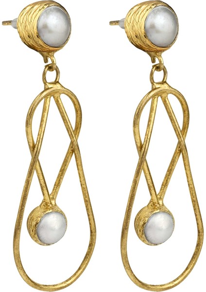 Figürlü Barok Inci Küpe