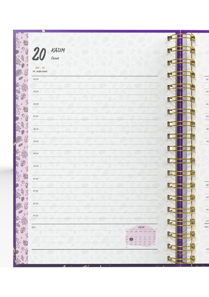 Spiralli 2026 Ajanda Mermer Mor indirimleri