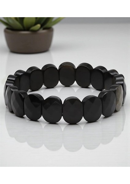 Golden Obsidyen Doğal Taş Roleks Bileklik 10 x 14 mm Özel Kesim