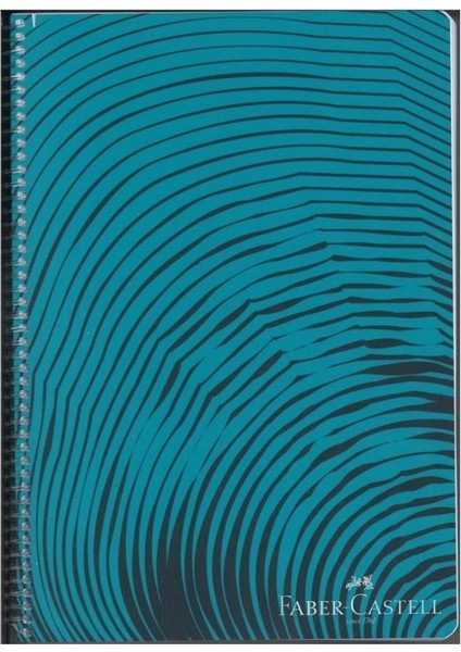 Faber Castell Pp Kapak Waves Spiralli Defter 100 Yp Çizgili 5075 000436-YEŞIL