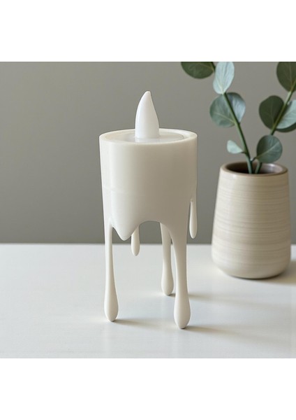 Eriyen Mum Görünümlü LED Işık Seti (2’li - Uzun ve Kısa) indirimleri