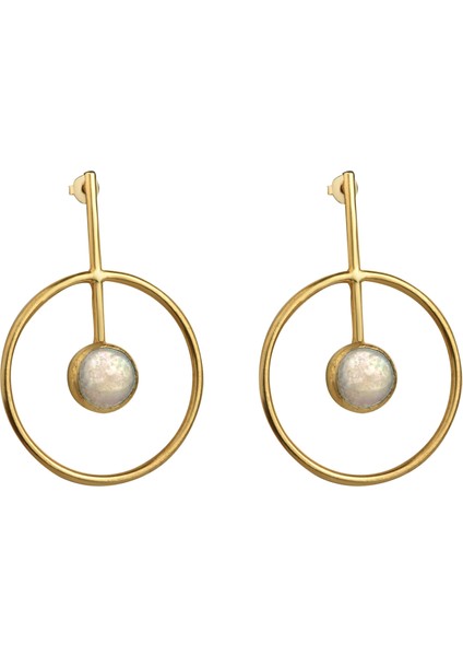 Halka Figürlü Barok Inci Küpe