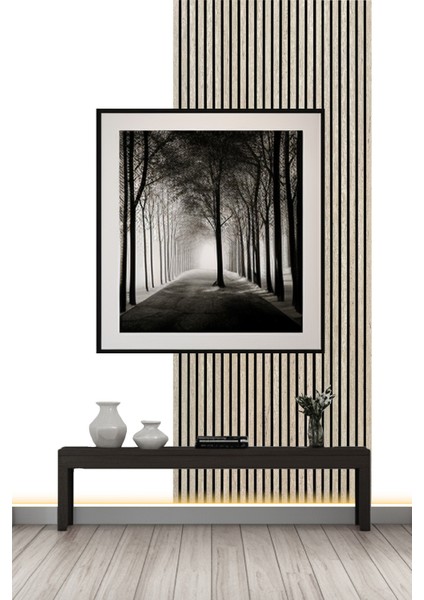 Mdf Ahşap Akustik Duvar Paneli 60X275 cm - Traverten(Pvc)