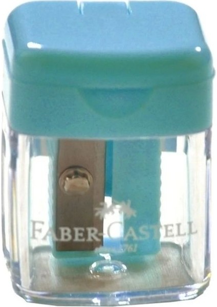 Faber Castell Minibox Kalemtıraş Pastel 38 19 26-Mavi