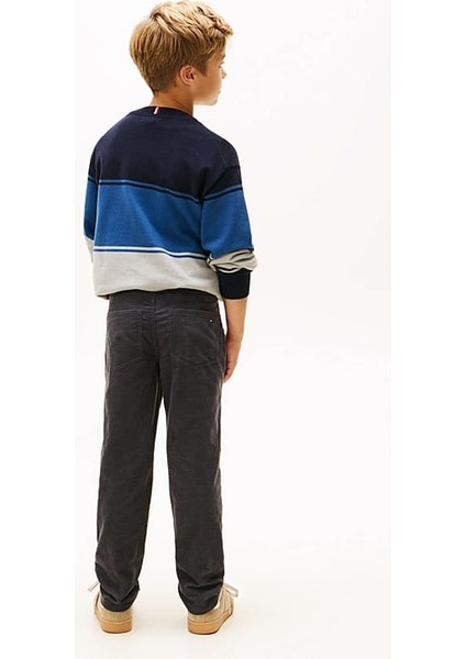 Erkek Çocuk Skater Fit Kadife Pantolon - Antrasit modelleri