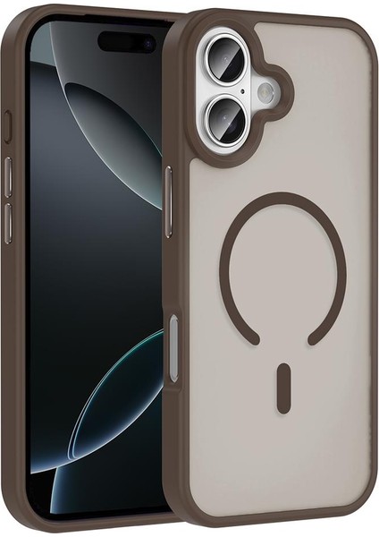 iPhone 17 Uyumlu Magsafe Kılıf Mat Arka Yüzey Darbe Emici Kapak