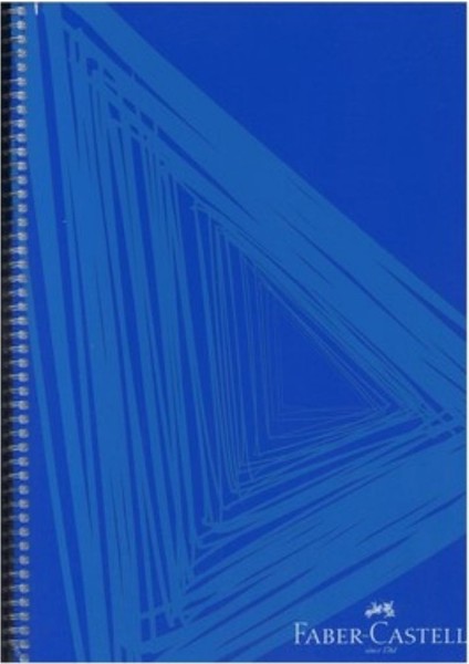 Faber Castell Pp Kapak Waves Spiralli 120 Yp Kareli 5075 000439-MAVI