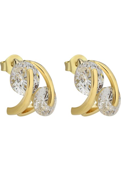 Kristal Halka Figürlü Küpe