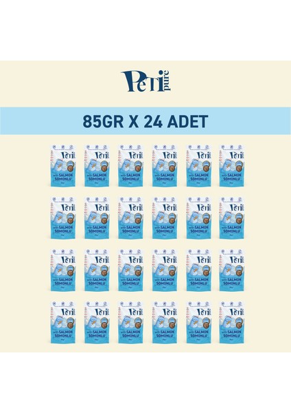 Somonlu Yaş Kedi Maması 85 gr x 24 Adet – Jöle Içinde Parça Etli - Yetişkin Kedi fiyatları