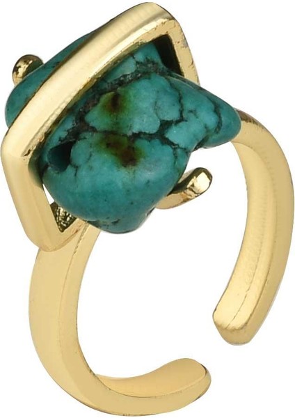 Doğal Taşlı Firuze Yüzük