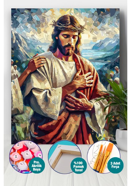 Sevgi ve Inanç Sayılarla Boyama Seti