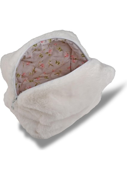Peluş Organizer Makyaj Çantası