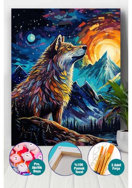 Fantastik Kurt Sayılarla Boyama Seti