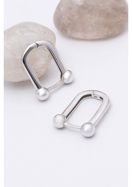 Oval Toplu Italyan 925 Ayar Gümüş Küpe fırsatları