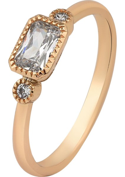 Taşlı Gold Yüzük