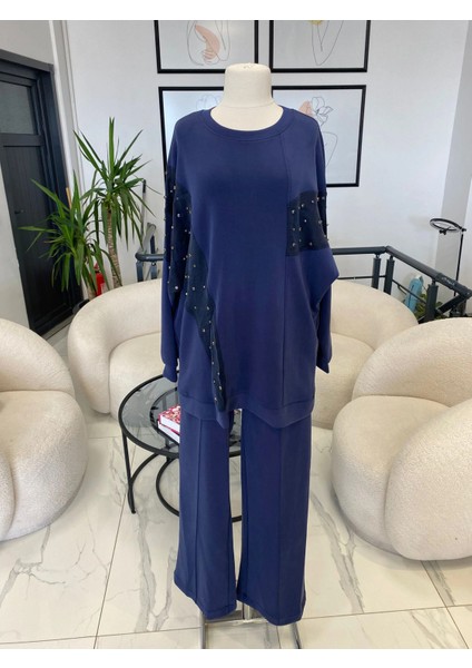 Nuss Zımba Detaylı lacivert Takım
