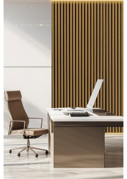 Mdf Ahşap Akustik Duvar Paneli 60X275 cm - Teak fiyatları