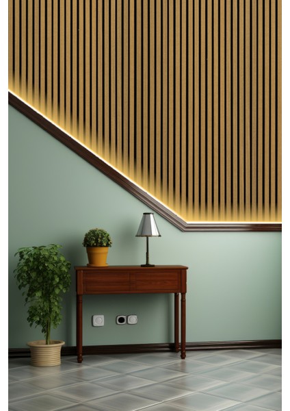 Mdf Ahşap Akustik Duvar Paneli 60X275 cm - Teak modelleri