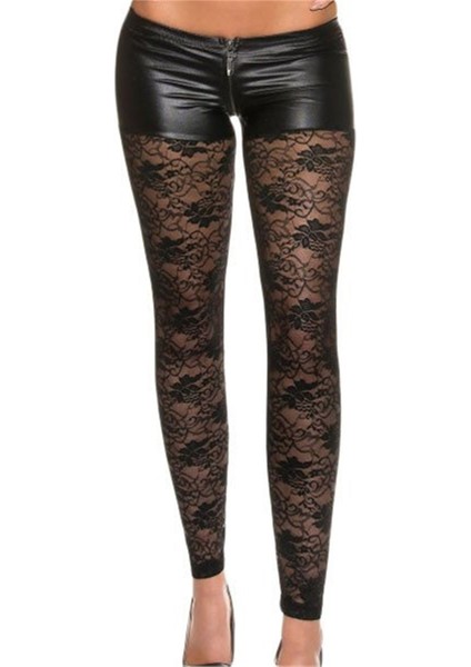 B101428 Dantel Detaylı Şort Tayt