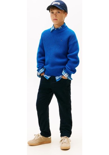 Erkek Çocuk Skater Fit Kadife Pantolon - Lacivert fiyatları