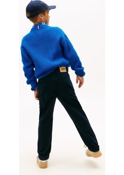 Erkek Çocuk Skater Fit Kadife Pantolon - Lacivert modelleri