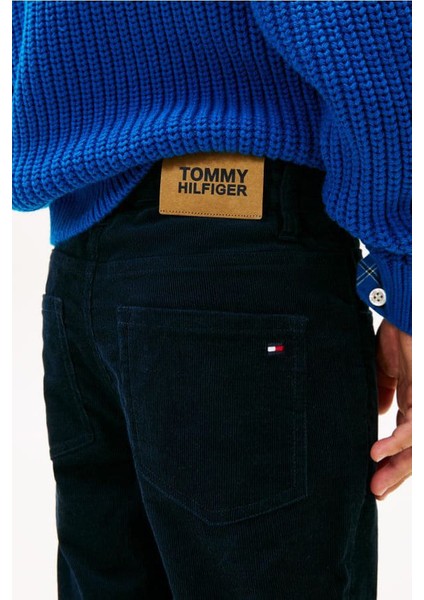 Erkek Çocuk Skater Fit Kadife Pantolon - Lacivert fırsatları