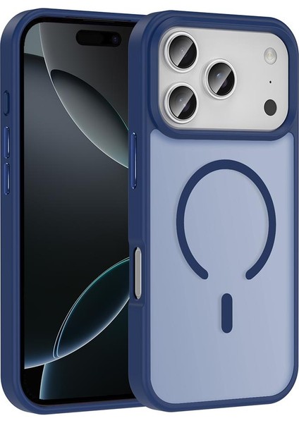 iPhone 17 Pro Uyumlu Magsafe Kılıf Mat Arka Yüzey Darbe Emici Kapak