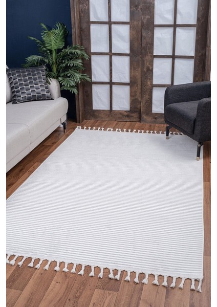 Nevada Koleksiyonu mt Modern Ince Kesme Yıkanabilir Kaymaz Taban Oturma Odası ve Salon Halısı 8270A