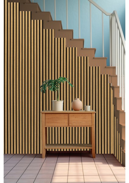 Mdf Ahşap Akustik Duvar Paneli 60X275 cm - Yeni Meşe (pvc kaplama) modelleri