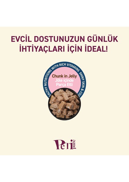 Tavuklu Yaş Kedi Maması 85 gr x 24 Adet – Jöle Içinde Parça Etli - Yavru Kedi fırsatları