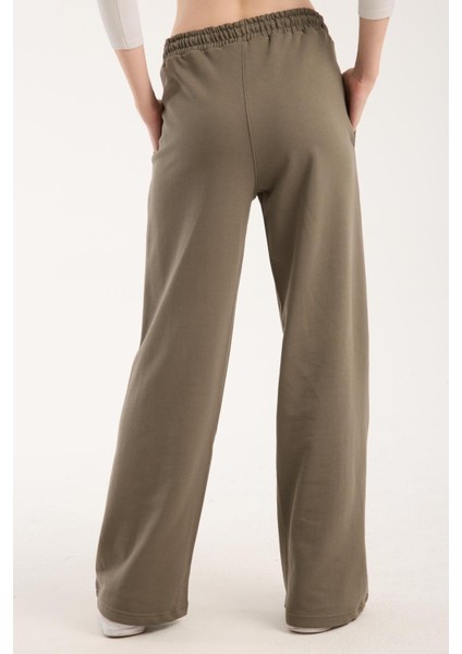 %100 Pamuk Geniş Paça Bağcıklı Kadın Pantolon/eşofman Altı fırsatları