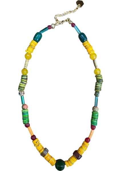 Dizili Çok Renkli Kolye